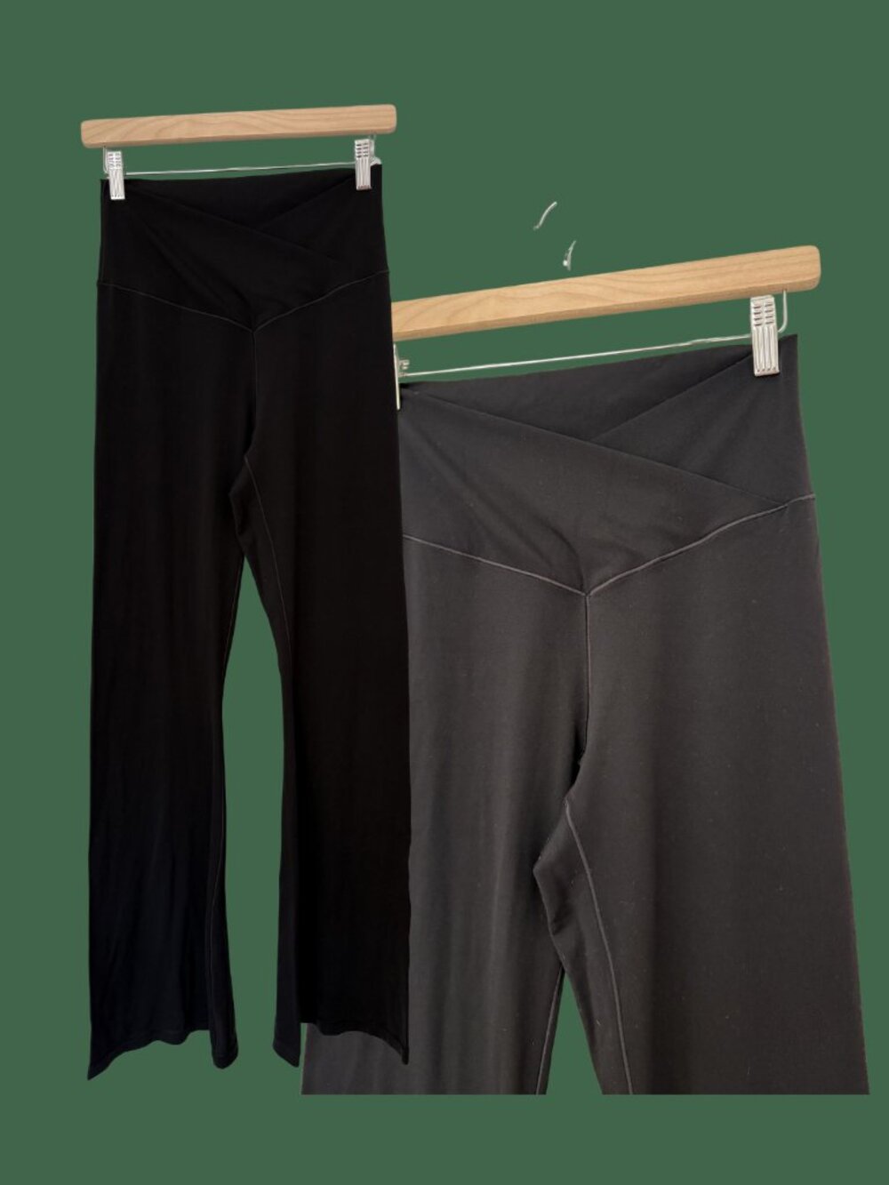 aerie Black Boot Cut Yoga Pants - Flare Waistband